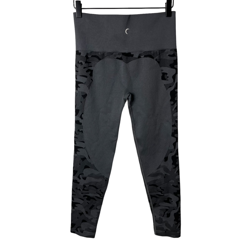 Zyia Active Performance High Rise Leggings Gray Camo Size Medium Athletic - Picture 5 of 7